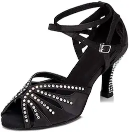 TTdancewear Women Rhinestone Ballroom Dance Shoe