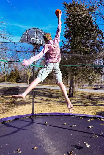 best trampoline basketball hoop